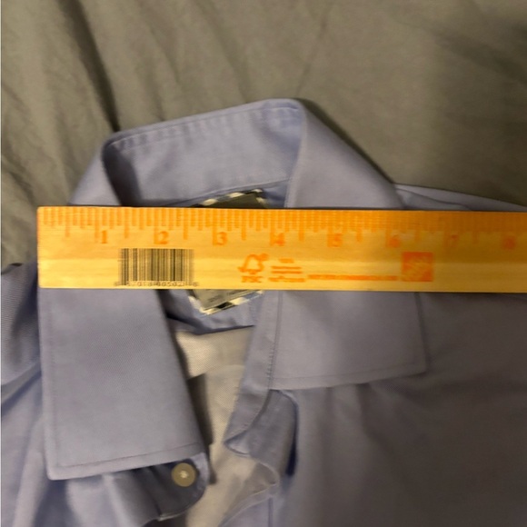thomas dean Mens Dress Shirt Light Blue 100% Cotton 15R 32-33 NWOT - Picture 8 of 12